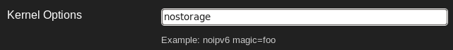 Cobbler-nostorage-kopts