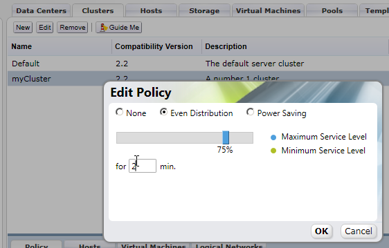 RHEV-M-Cluster-policy
